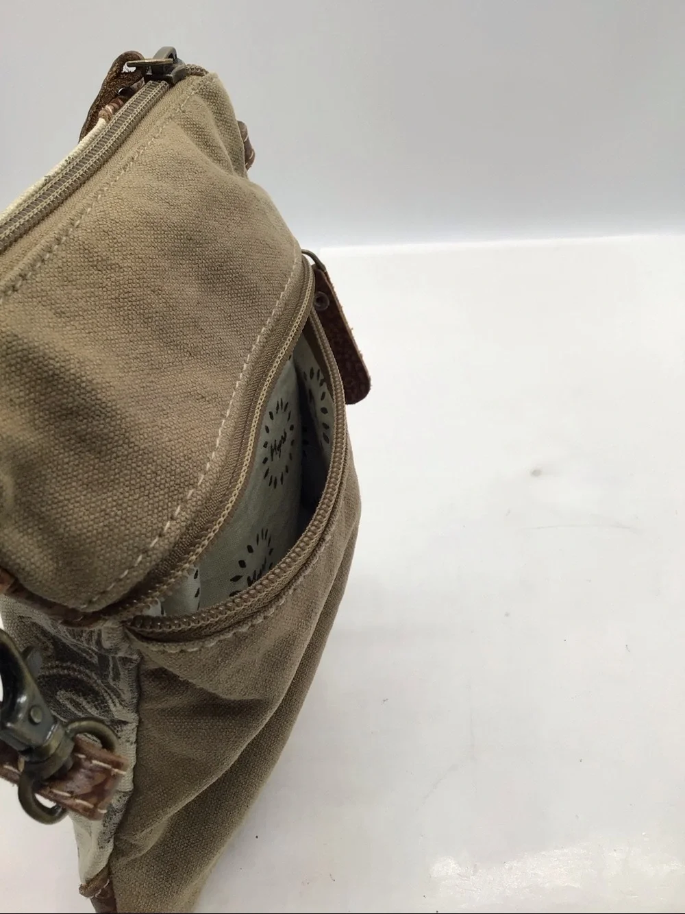 Myra Upcycle Flare Crossbody Bag - Picture 5 of 8